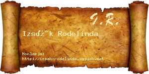 Izsák Rodelinda névjegykártya